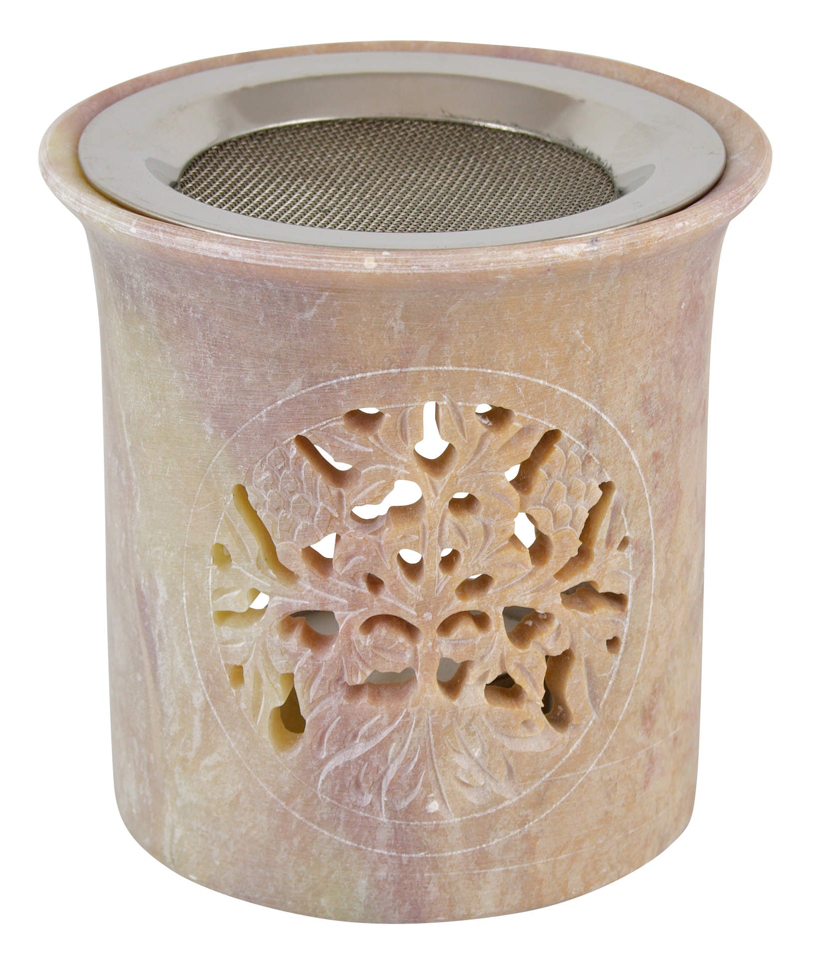 Speckstein Rauchgefäß - mit Sieb - Lebensbaum