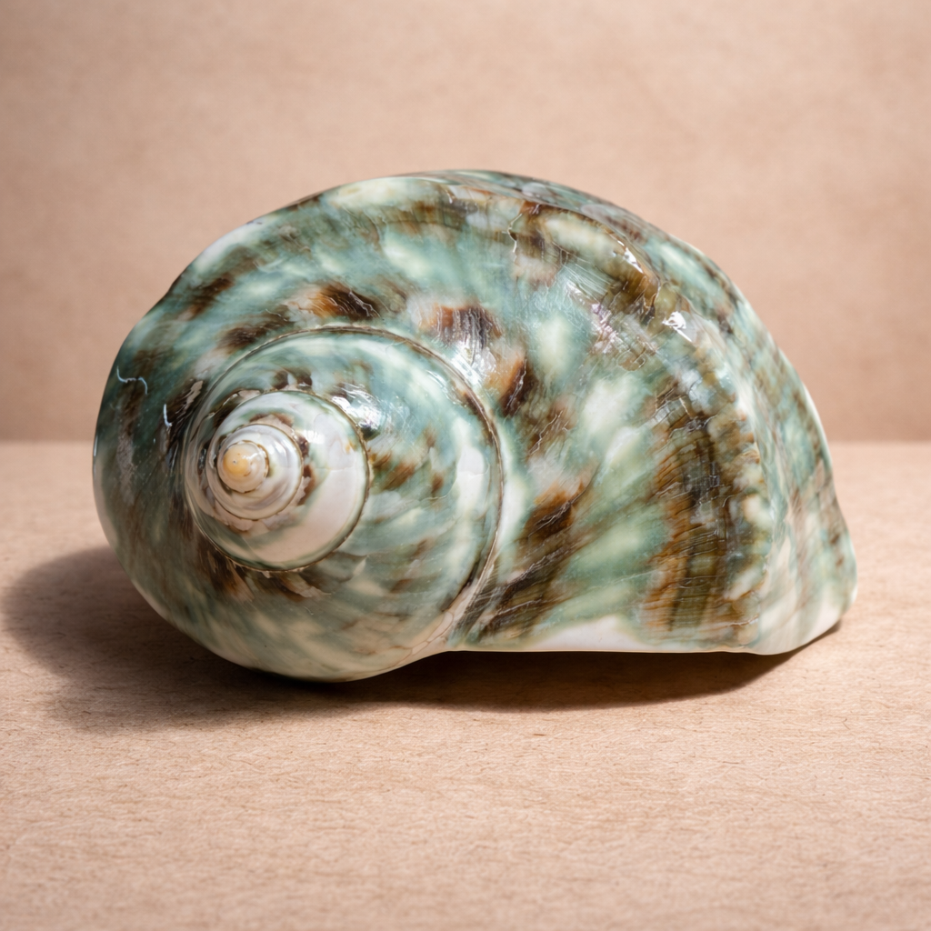 Polierte Turbanschnecke – „Green Turbo Shell“
