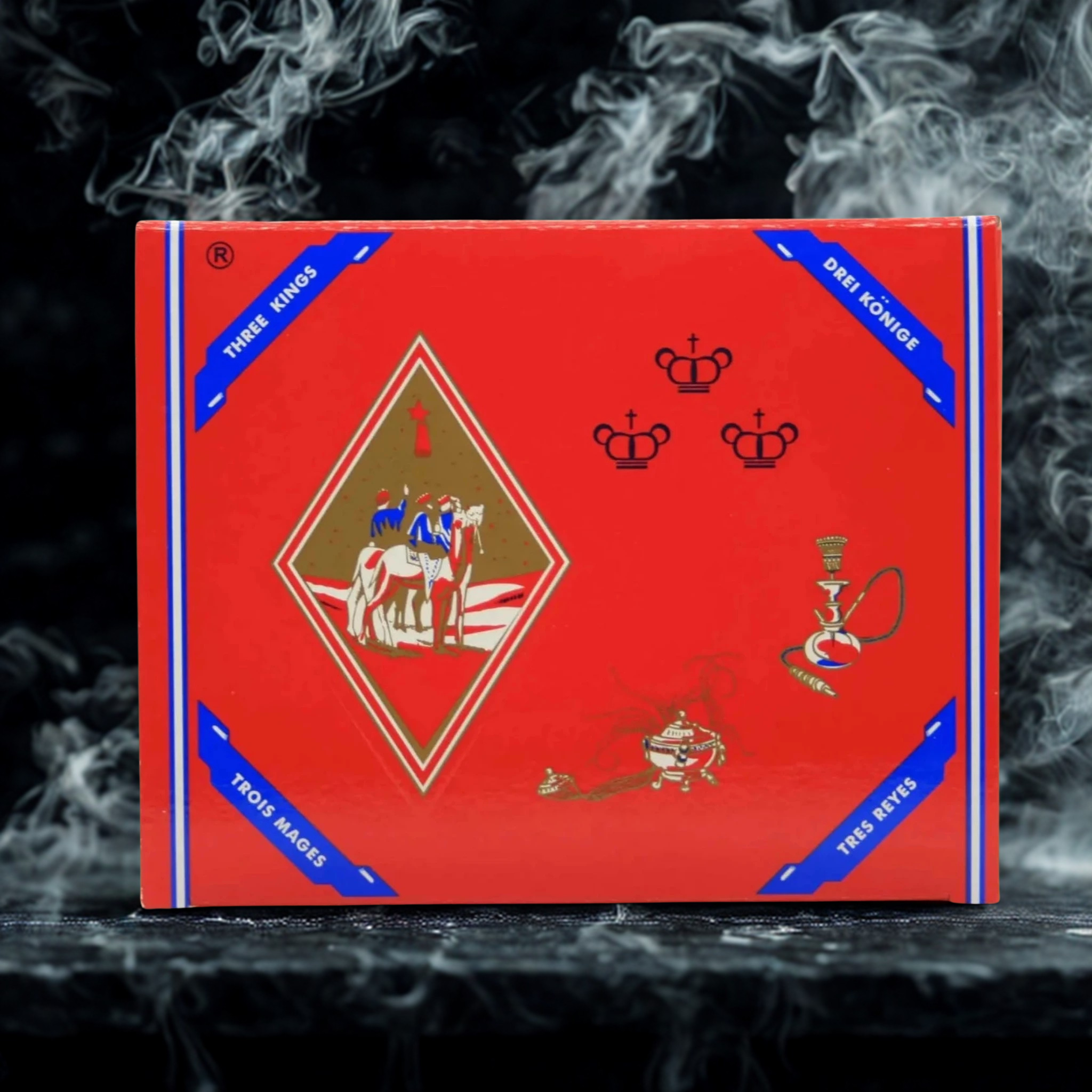 Räucherkohle Three Kings 33 mm und 40 mm, 10er Packung