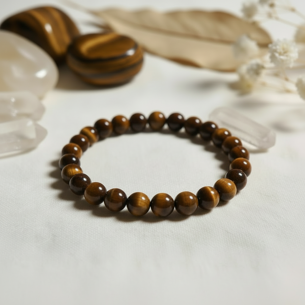 Tigerauge Armband 6 mm – Mut, Schutz & Klarheit