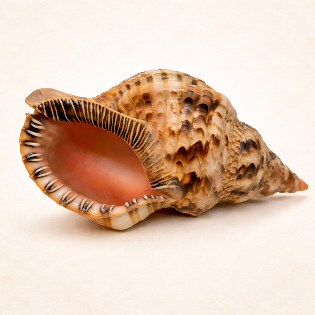 Handverlesene Tritonhorn-Muschel – beeindruckendes Sammlerstück aus der Natur