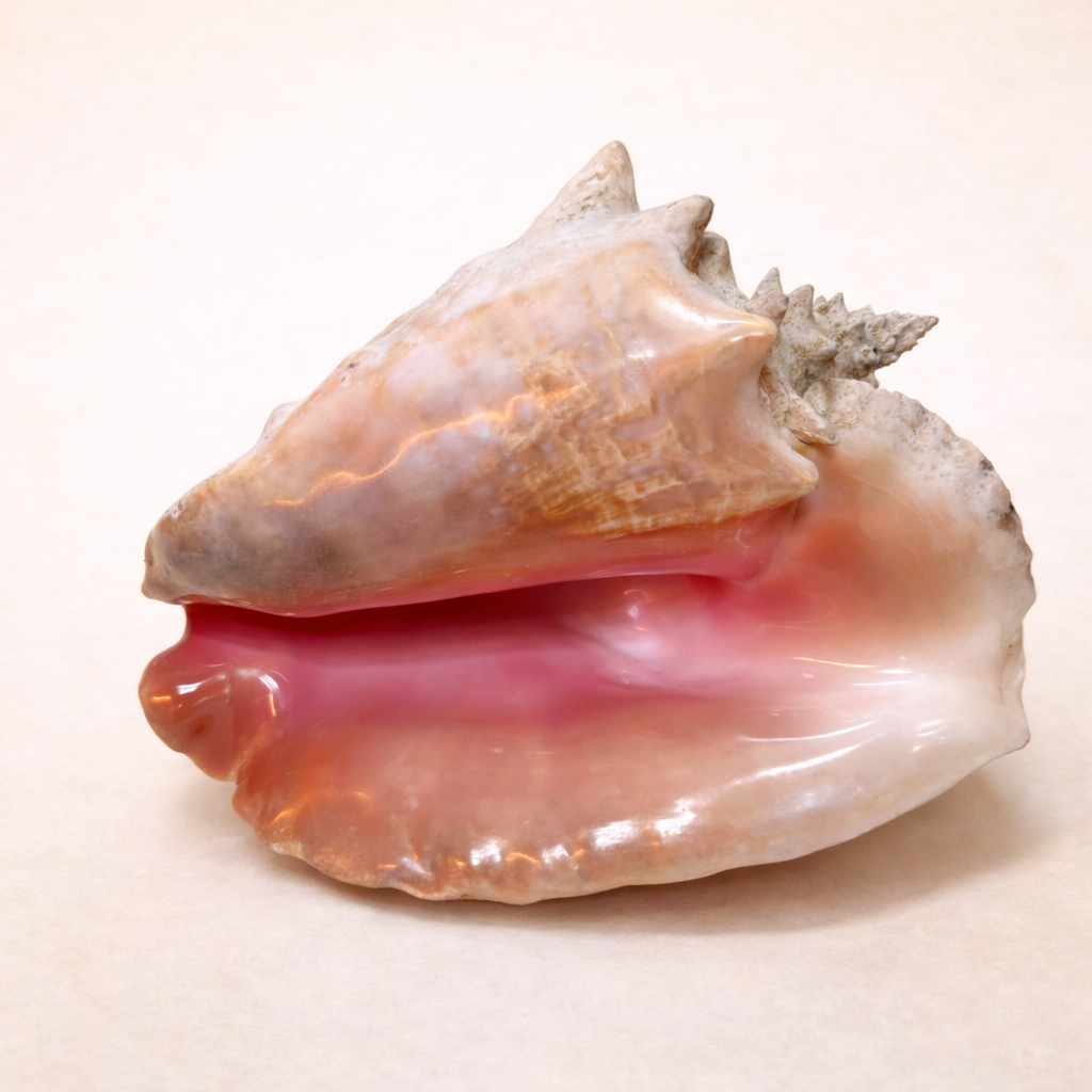 Tritonhorn-Muschel (Charonia sp.) – großes Naturstück mit eindrucksvoller Struktur