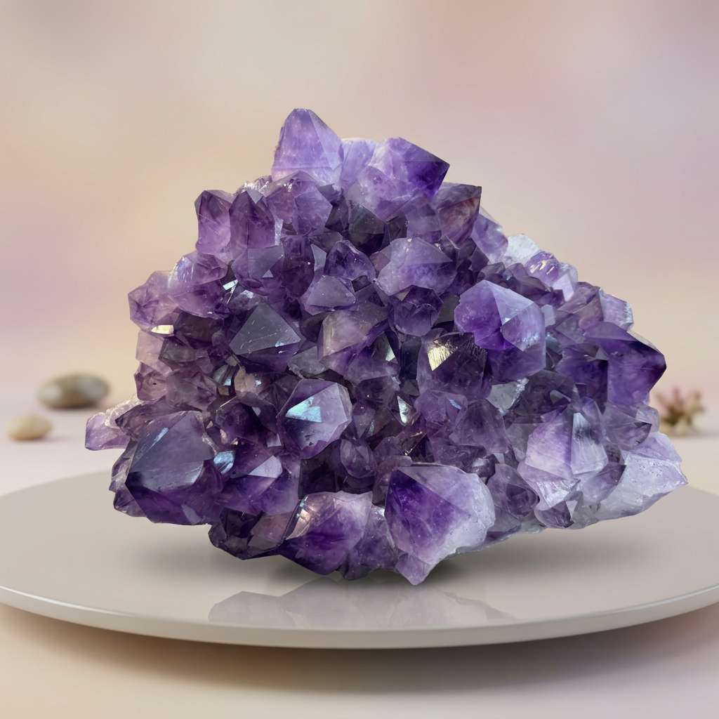 XL Amethyst - Stufe mit großen Spitzen